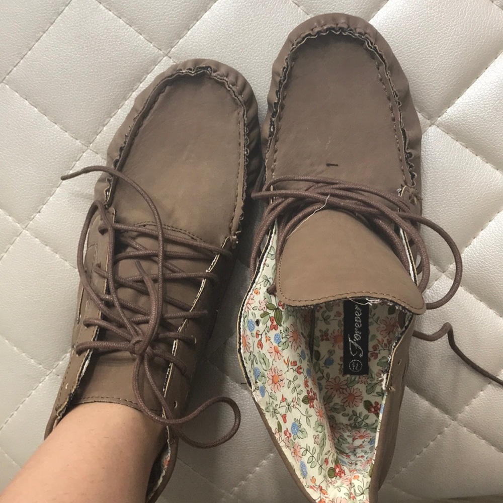 Brown loafers